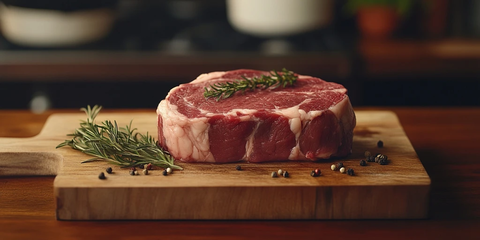 牛里脊牛排厨房展示