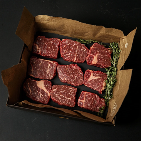 黑盒装牛排标签