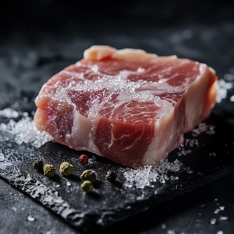 微波解冻厚切冻肉实景