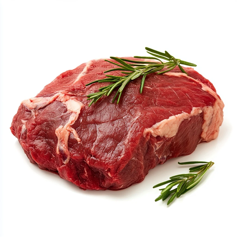 小牛排肉片白底图