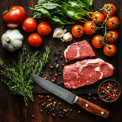 刀具蔬菜肉类桌布