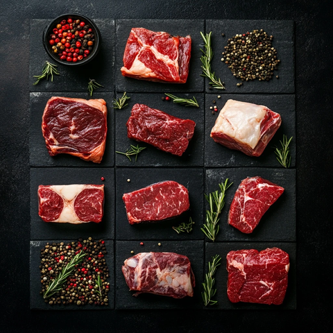 精选肉品展示肉质鲜嫩诱人