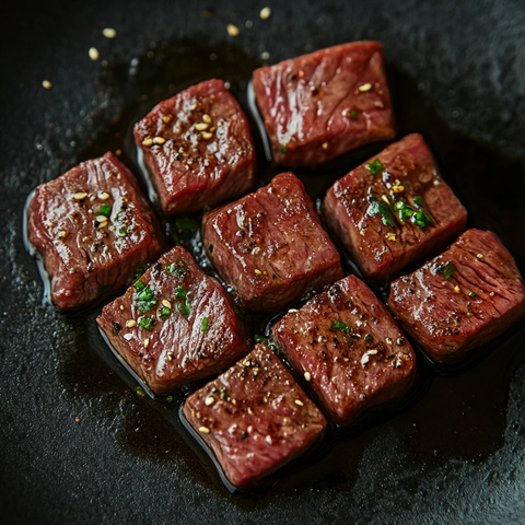 铁板烧肉细节特写