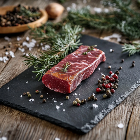 野生野猪腰肉配香料