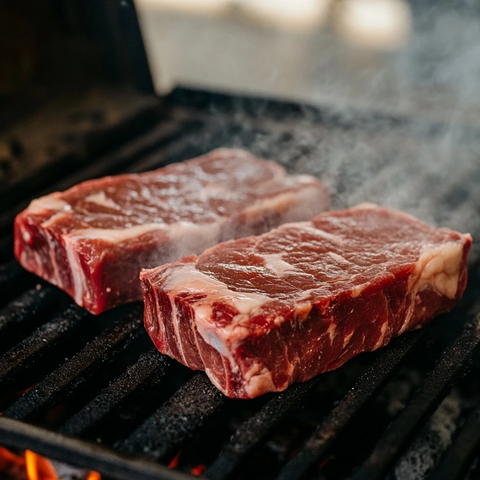 炭烤牛肉片烟熏香气四溢