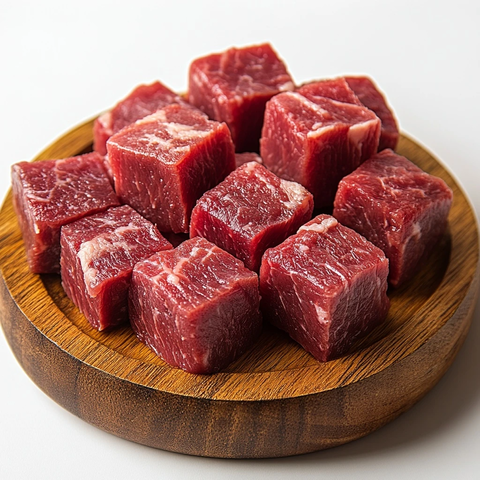 牛肉块木板透明背景