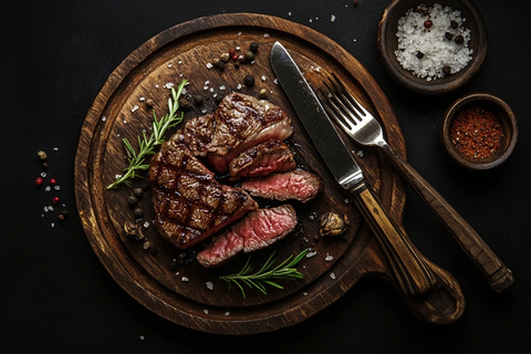 牛排切片木板调味料