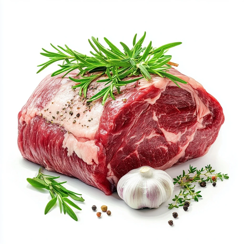 牛柳配蒜与香草