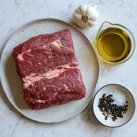 牛腩炖汤配料台面