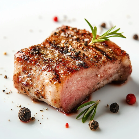 香料肉片倾斜拍摄