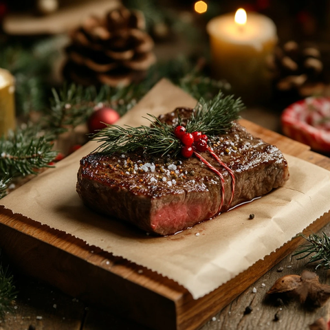 圣诞快乐牛排礼品券