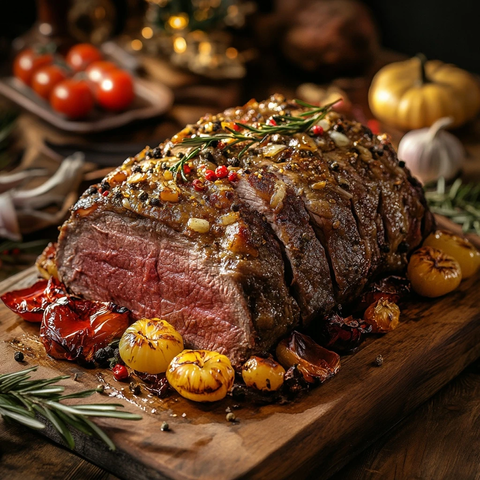 牛肉菜品餐桌感恩节装饰