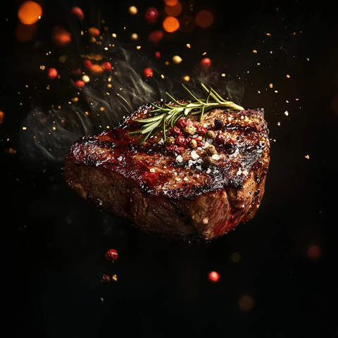 烤肉串与蔬菜拼盘