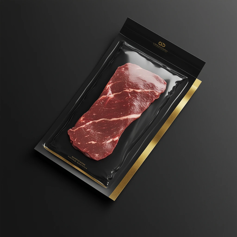 黑金奢华牛肉包装设计