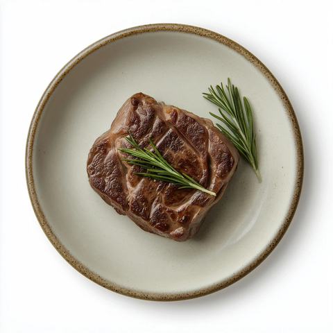 烤牛排与迷迭香