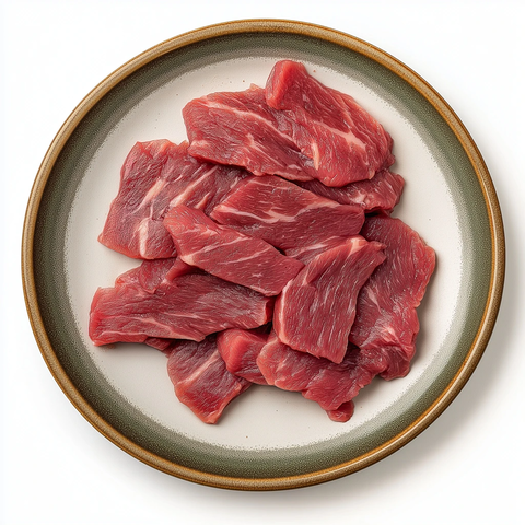 优质牛肉条白底展示