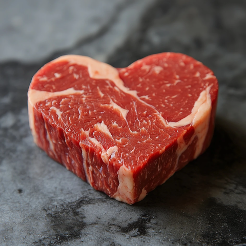 心形肉类大理石纹理