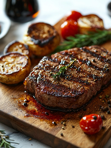 牛排特写工作室灯光