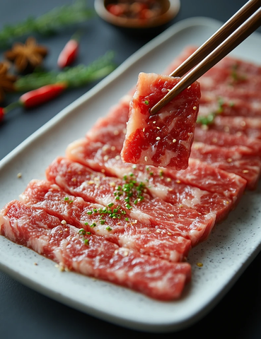 牛肉切片热锅调味品