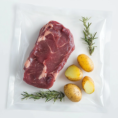 真空密封牛排马铃薯