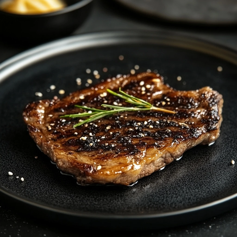 韩式黑盘装牛排