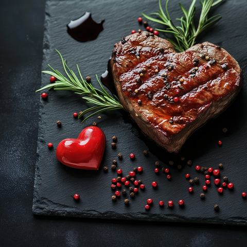 情人节餐厅菜单背景金牛