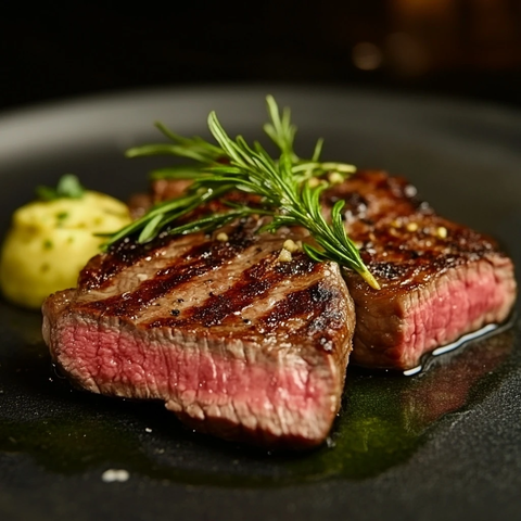 优质牛排新鲜烤制