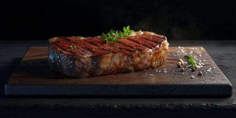 烤神户牛肉牛排照片