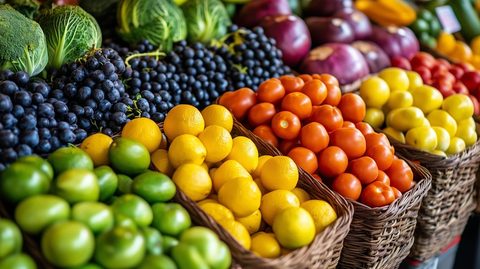 超市蔬果区陈列展示