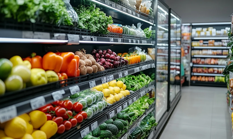 新鲜蔬果陈列货架