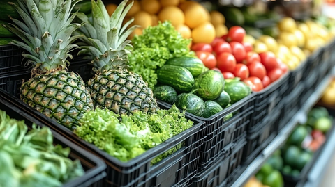 春季果蔬传统餐桌