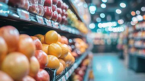 新鲜蔬果柔和光影背景