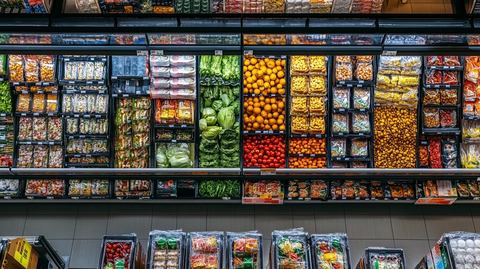 超市生鲜食品陈列展示