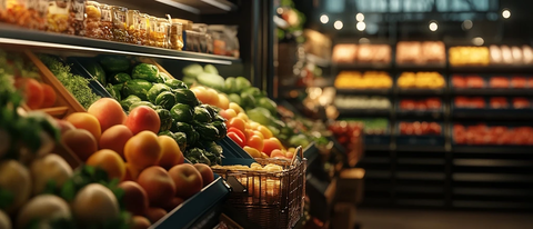 新鲜蔬果肉禽冷藏展示