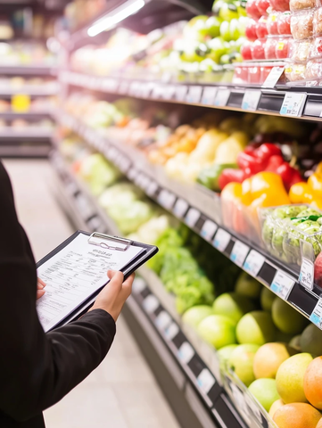 超市货架新鲜果蔬与战略评估