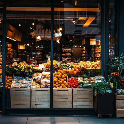 超市外观实景照片