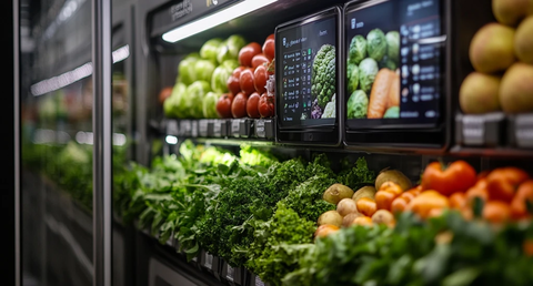 智能售卖机新鲜果蔬展示