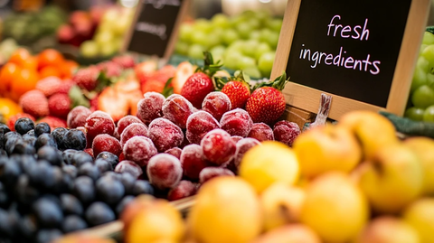 新鲜本地食材冰淇淋卷