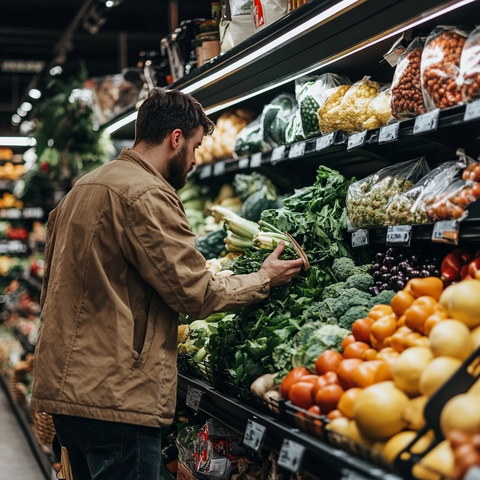 新鲜蔬菜与优质肉类