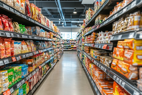 超市货架商品陈列