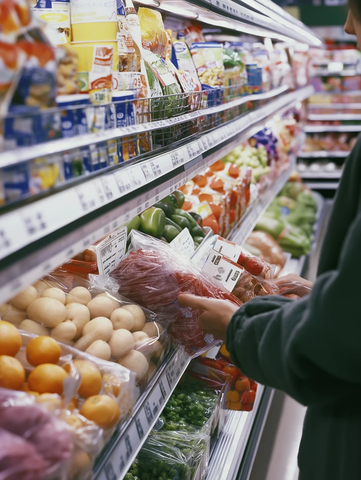 超市购物比较价格场景