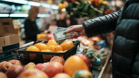 顾客支付大额现金结账