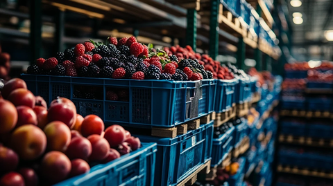 新鲜水果蓝莓冷库存储