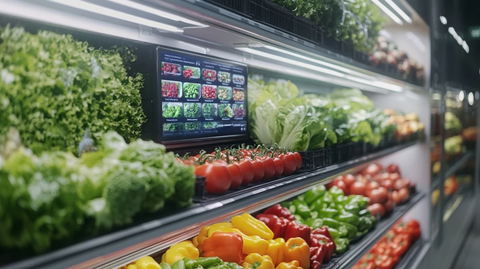 数字货架新鲜蔬果广告