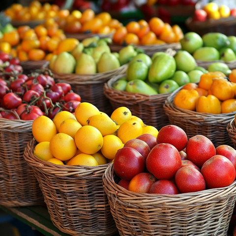 农贸市场水果蔬菜编织篮