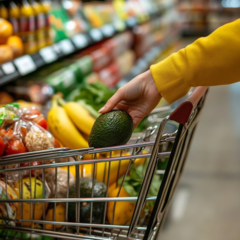 手放牛油果进购物车