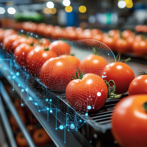 数据产品连接食品加工