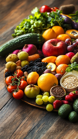 水果蔬菜谷物拼盘