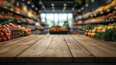 空白货架展示商品细节