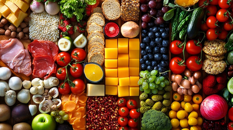 健康食品多样搭配